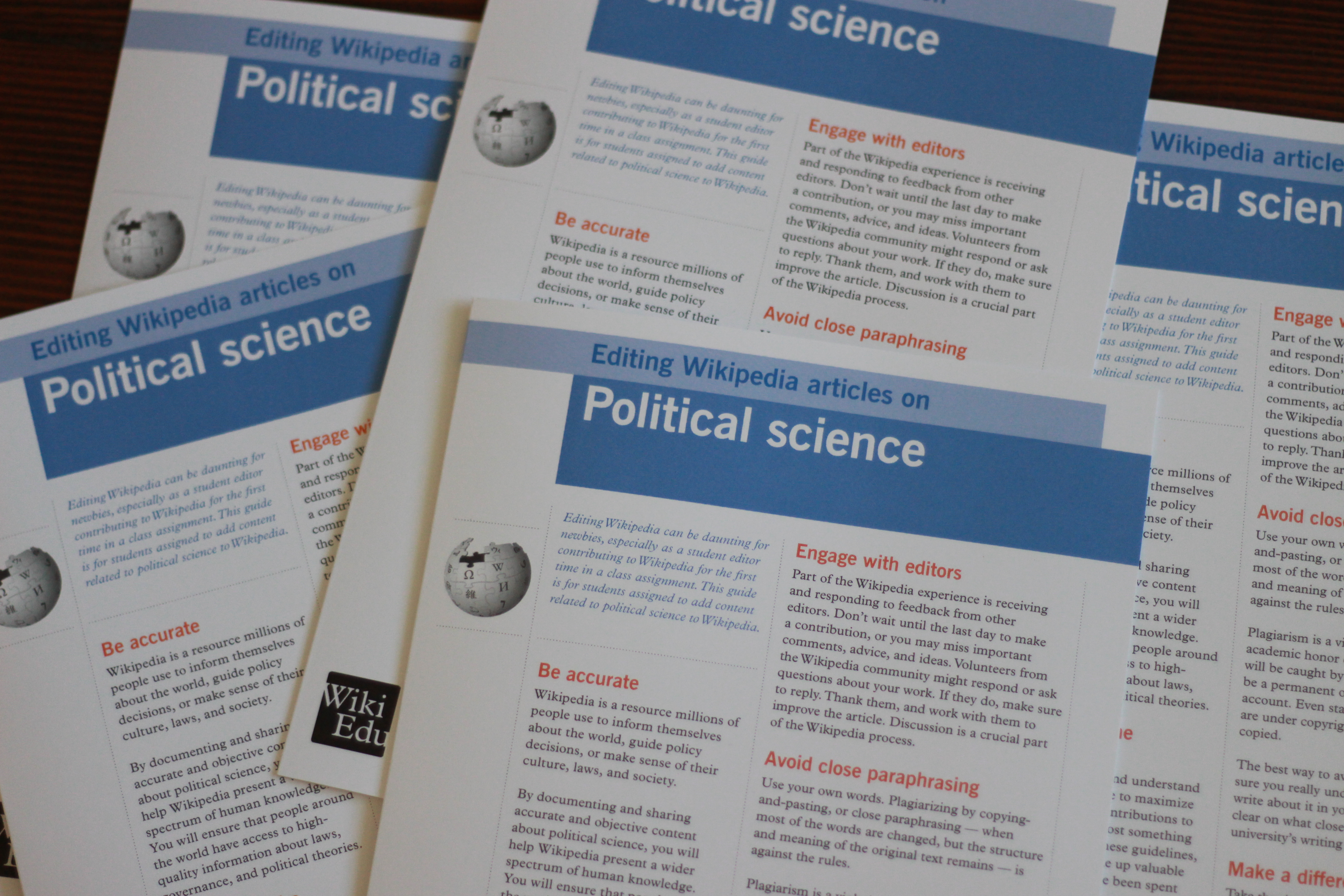 New Brochure Explains How To Edit Political Science Articles Wiki Education Foundation New Brochure Explains How To Edit Political Science Articles Wiki Education Foundation
