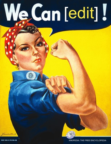 By File:We_Can_Do_It!.jpg: J. Howard Miller, artist employed by Westinghouse, poster used by the War Production Co-ordinating Committeederivative work: Tom Morris - This file was derived from We Can Do It!.jpg: , Public Domain, https://commons.wikimedia.org/w/index.php?curid=18633189