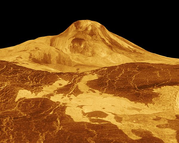 "Maat Mons on Venus". Licensed under Public Domain via Wikimedia Commons.