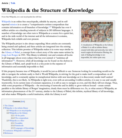 write an essay wikipedia