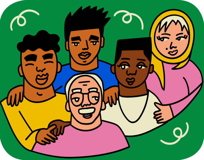 Illustration of a group of people
