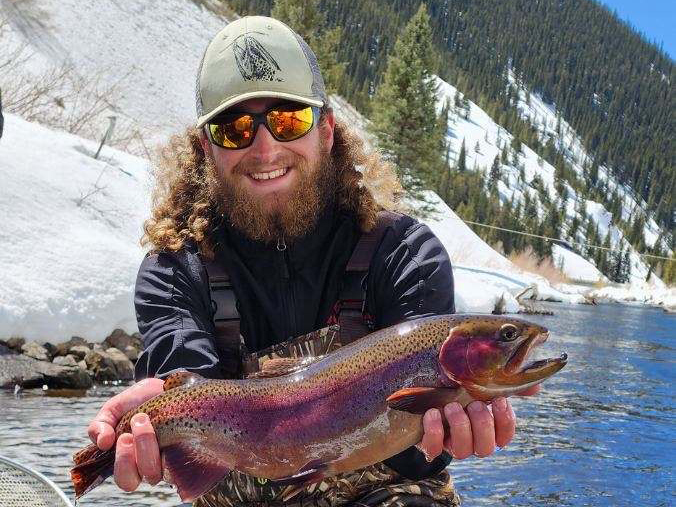 Tim Franke holding fish