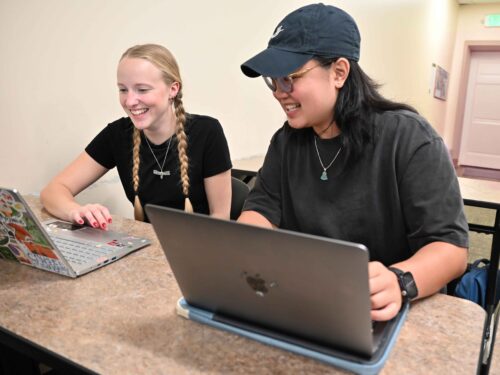Students working on their Wikipedia Assignments